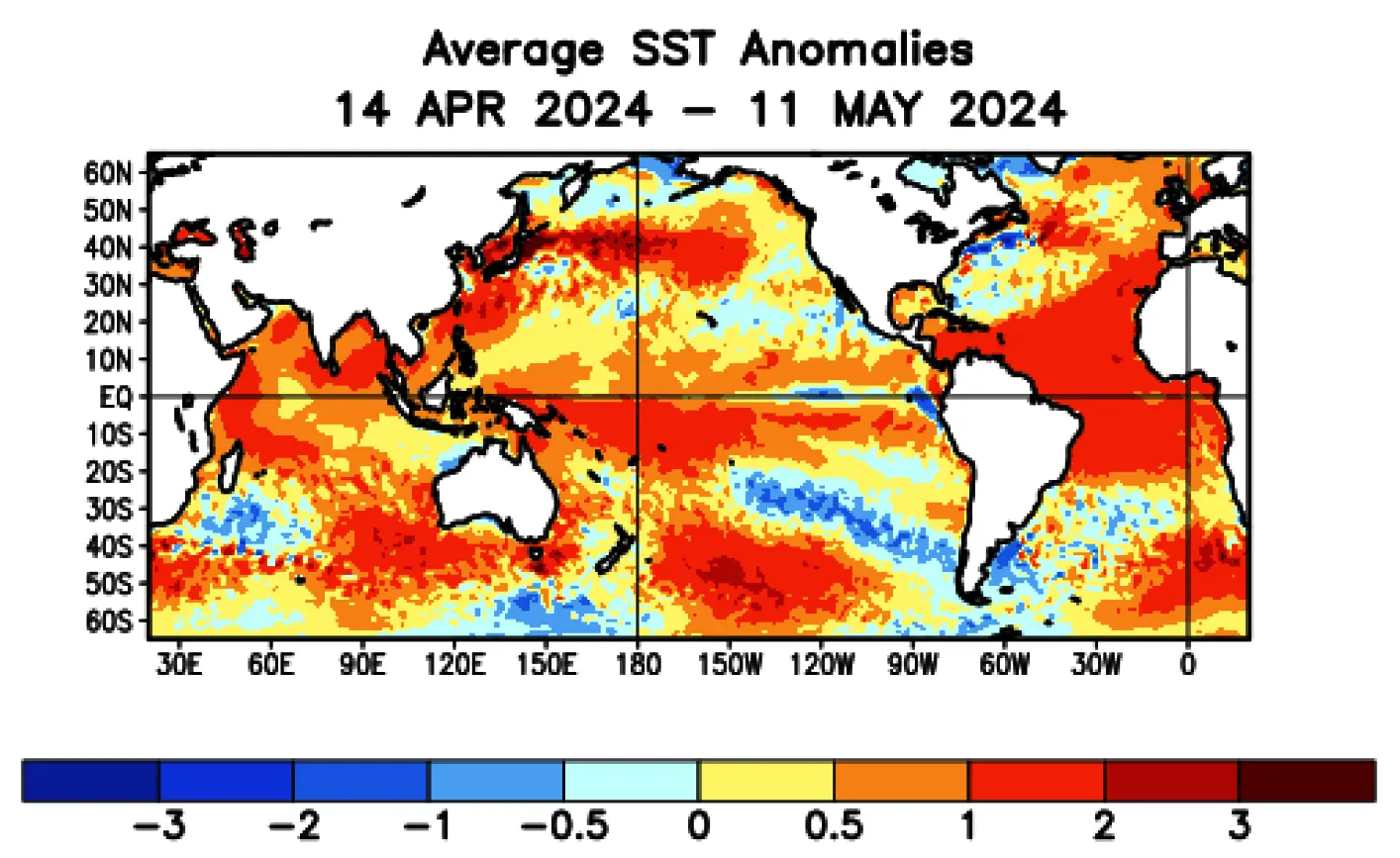 Transição Climática com Fim do El Niño e a Chegada da La Niña [Fonte: www.cpc.ncep.noaa.gov]